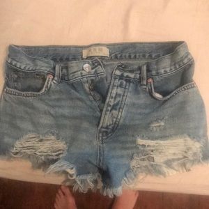 Free people denim shorts